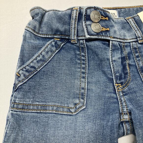 abercrombie kids Girls Low Rise Bootcut Jeans Size 5/6 Regular Y2K Medium Wash - Picture 7 of 10